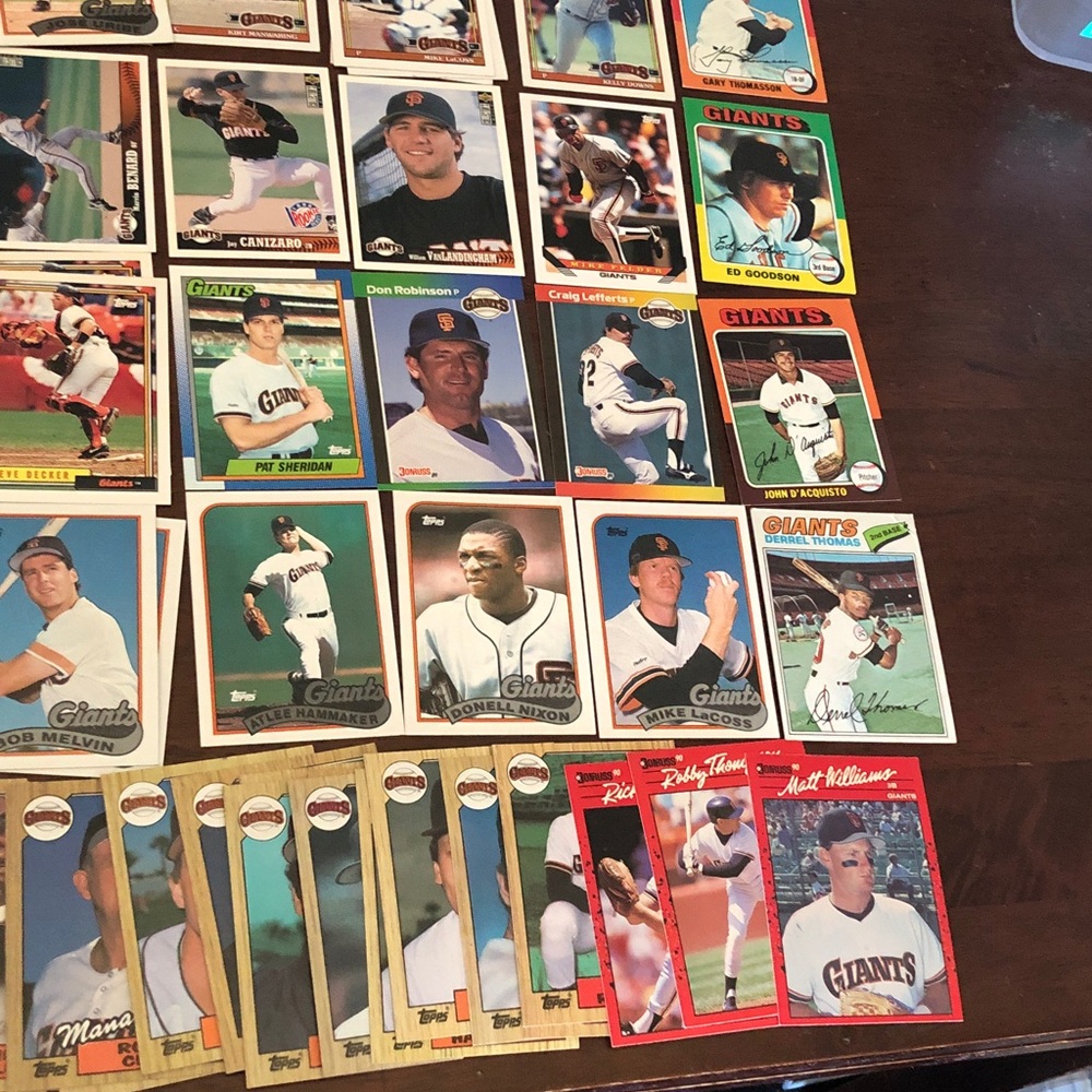 Vintage San Francisco Giants Baseball Trading Card Set - Picture 5 of 6